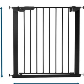 Resim BabyDan Asta Bebek ve Çocuk Güvenlik Kapısı 73,5 - 79,6 cm Siyah - Siyah 
