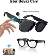 Resim ROBO R1 PRO Akıllı Gözlük Kameralı Yapay zeka,Müzik dinleme,telefon ile konuşma bluetooth 