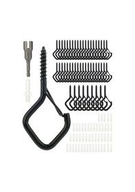 Resim Moveevo Rüzgara Dayanıklı Ve Güvenli: Dış Mekan Asma Kancaları, Bahçe Ve Balkon Işıkları İçin Mükemmel 