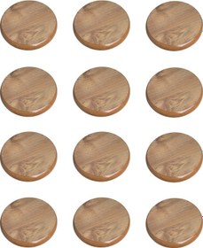 Resim Mezbi Ahşap Sabit Ayaklı Saksı Damacana Tüp Altlığı 30 Cm-12 Adet 