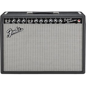 Resim Fender '65 Deluxe Reverb Elektro Gitar Amfisi - Black and Silver 
