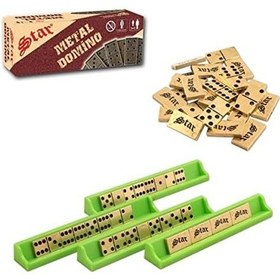 Resim 28 Taş Metal Domino Oyun Seti Akıl Zeka Oyunu 