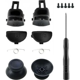 Resim Pop Konsol 040 050 055 Analog Topuz Omuz Tuşu Tetik Yedek Vida Tornavida Set Ps4 Kol Tamir Yedek Parça 