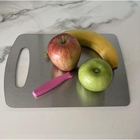 Resim Genel Markalar Paslanmaz Çelik Kesme Tahtası 28Cm X 20Cm 