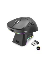 Resim Kablosuz Gaming Rgb Mouse Şarj Standlı - Siyah Mf1216b 