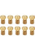 Resim 10 Adet/lot V6 Düzeneği 1.75mm Paslanmaz Çelik/ Pirinç Düzeneği 0.2 0.3 0.4 0.5 0.6mm 3d Yazıcı Parçaları İçin 