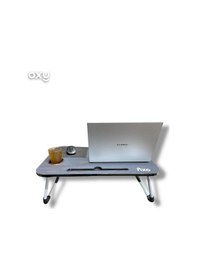 Resim Çekmeceli Katlanır Laptop Sehpası, Tablet Sehpası, Çalışma Masası Gri 