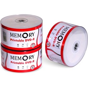 Resim MEMORY Printable Dvd-r 16x 4.7 Gb 50 Li Paket Boş Printble Dvd 
