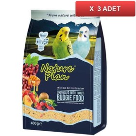 Resim Kabuksuz Muhabbet Kuşu Yemi 400 Gr (3 Paket) 