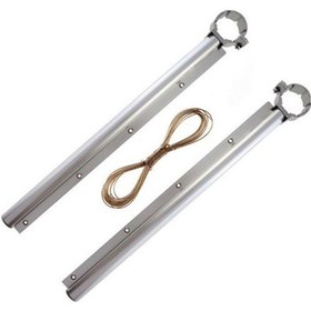 Resim Alüminyum Balkon Çamaşırlık Kurutmalık Balkon Çamaşır Askısı Gri 