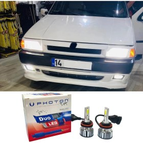 Resim Fiat Uno LED Xenon Sis Farı Ampulü H3 Duo Yeni Seri Beyaz 