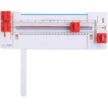 Yuntech01 13045 4'lü Kâğıt Kesici: Düz/kesikli/dalgalı Çizgi Ve Katlama, 6 Sayfa, 23cm Genişlik, Fotoğraf Kesim Aracı, Beyaz Gri - Siyah