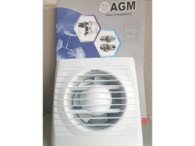 Resim AGM Elektronik BAF100 100 mm Boru Çapı Havalandırma Fanı 14 W Güç Devir 2800 97 M3/h Debi Kolay Montaj Özelliği 