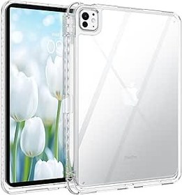 Resim BENTOBEN iPad Pro 11 inç Kılıf M4 (2024, 5. Nesil), İnce ve Hafif, Şok ve Düşme Koruması, Darbeye Dayanıklı Darbeye Dayanıklı Yükseltilmiş Kenarlı Çizilmez Arka Kapak iPad Pro 11 2024 için, Şeffaf 