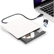 Resim Pop-Up USB 3.0 Harici DVD-RW Optik Sürücü Beyaz 