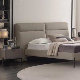 Resim Enza Home Berta Başlıklı Karyola 2'li Set - Bej 
