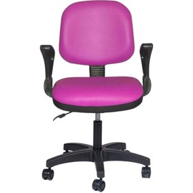 Resim Türksit Kozmo Lux Kollu Çalışma Koltuğu Deri Pembe 