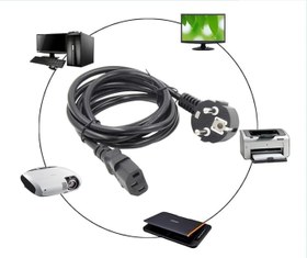 Resim PrimeX PX-PWR15 1.5 Metre Güç Kablosu, PC Power Supply Kablosu, 3x0.75mm PSU Power Kablo, Full Bakır Power Kablo 