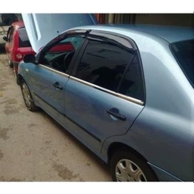 Resim Fiat Marea 1997-2002 Krom Paslanmaz Cam Çıtası 4 Parça 