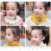 Resim Novahub Çocuklar İçin Siyah Pamuklu Karikatür Geyik Eşarp, Bebek Şal Ve Sahte Yaka Bandana Seti Siyah 