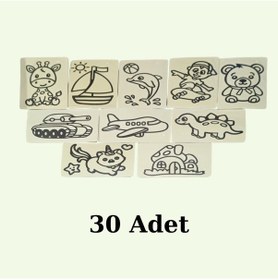 Resim Kum Boyama Seti 30 Adet A5 Boyutunda 20x13.5 