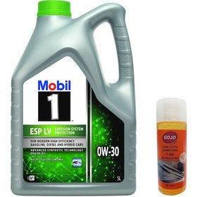 Resim Mobil 1 Esp Lv 0W-30 5 L + Gojo Cam Suyu Şampuanı 