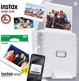 Resim Wide Link Beyaz Akıllı Telefon Yazıcısı Ve 20'li Film 