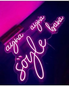 Resim Ayna Ayna Söyle Bana Yazılı Neon Led, BMAC1135 