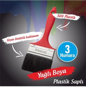 Resim İstanbul Fırça Yağlı Boya Fırçası 3 Numara 