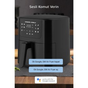 Resim General Mobile GM Air Fryer 5 L Yağsız Fritöz - Tek Hazne, Isı Ayarı, Hızlı Isınma ve Çıkarılabilir Hazne Özellikli 