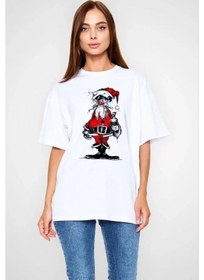 Resim Baskılı Unisex Günlük Stil Beyaz Vintage Karakter Tişört 