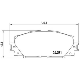 Resim Balata Fren On- Toyota Yarıs 06/11 Japonya Montaj 446547090 