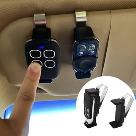 Resim 1 Ayarlanabilir Araba Güneşlik Klipsi, Evrensel Araba Garaj Uzaktan Kumanda Klipsi, Araba Anahtarlık, Çeşitli Anahtar Türleriyle Uyumlu, Ayarlanabilir Kapı Uzaktan Kumanda Tutucu, Farklı Boyutlarda Uzaktan Kumandalara Uygun 