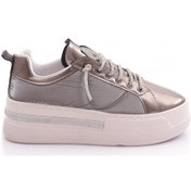 Resim Dgn 2580 Kadin Silver Taşli Sneakers Ayakkabi 2580-1571-R8966 Platin 