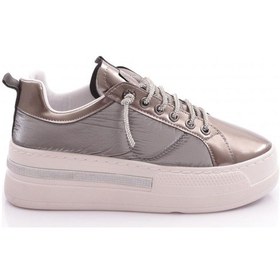 Resim Dgn 2580 Kadin Silver Taşli Sneakers Ayakkabi 2580-1571-R8966 Platin 