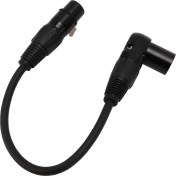 Resim Geeroyoo 90 Derece Xlr Mikrofon Uzatma Kablosu, Erkekden Dişeye 3 Pin Bağlantı, 1.8m, Anti-parazit, Ses Kayıt Stüdyoları, Mikserler, Hoparlörler İçin Diğer 