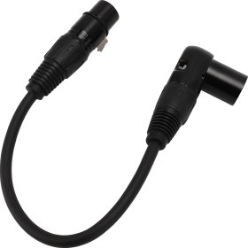 Resim Geeroyoo 90 Derece Xlr Mikrofon Uzatma Kablosu, Erkekden Dişeye 3 Pin Bağlantı, 1.8m, Anti-parazit, Ses Kayıt Stüdyoları, Mikserler, Hoparlörler İçin Diğer 