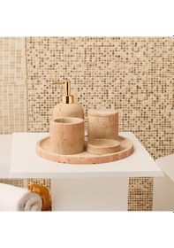 Resim Bath 5'li Banyo Seti - Traverten Çok renkli 