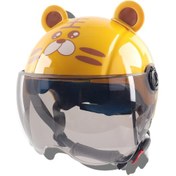 Resim Jian Fan Çocuk Kaskıtalama Boy 3-12 Yaşçoç Çocuk Mevsim Güven Elektrikli Araç Kaskı - Sarı Sarı 