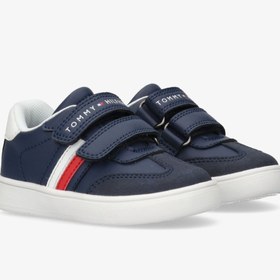 Resim Tommy Jeans Flag Bebek Lacivert Spor Ayakkabı 