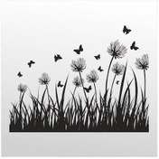 Resim Folyo Sticker Kelebek 80cm Uzunluk Siyah 