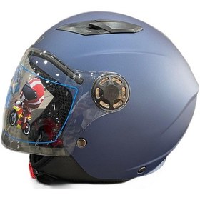 Resim Free-M FR-205 Çocuk Yarım Kask Mavi 