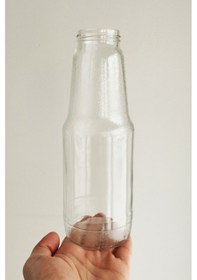 Resim Afracam Meyve Suyu, Limonata Şişesi Şeffaf 1000 Ml Metal Kapaklı 
