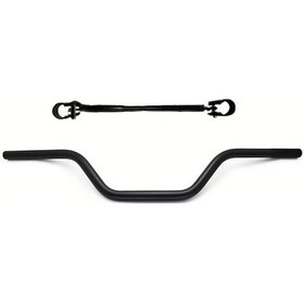 Resim Hightower Siyah 22mm Yüksek Gidon Crf Yzf Kxf Klx Rmz Drz Atv Cross Bar Seti 