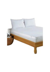 Resim Bebesi 240x200 Cm Alez Pamuklu Köşe Lastikli Sıvı Geçirmez Beyaz 