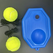 Resim Tekli Tenis Geri Tepme Antrenörü - Elastik Kordonlu Taşınabilir Sekizgen Top Sıçrama Pratik Aracı, Dayanıklı Mavi Spor Ekipmanı El-Göz Koordinasyonu & Refleks Eğitim için, Dış Mekanda Oyun, Tek Başına Pratik İçin İdeal Hediye, Tenis Tutkunları İçin Aksesuarlar, Kompakt Tasarım, Sağlam Yapı 
