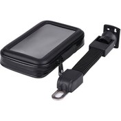 Resim Modern Tekno Motosiklet Bisiklet Telefon Tutucu Suya Dayanıklı Xlarge Ayna Bağlantılı 