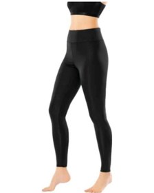 Resim 4086 Yarım Bel Dalgıç Sporcu Kadın Tayt Siyah - L-xl SiYAH 