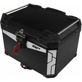 Resim Gp Kompozit Universal 57 Lt Alüminyum Motosiklet Çantası Siyah Siyah 