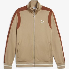 Resim Puma T7 Track Erkek Bej Eşofman Üstü 